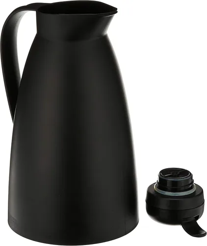 Miniatura 3 de Garrafa térmica Alfi de plástico esmerilado al vacío con vidrio, Negro