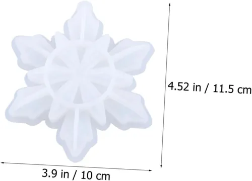 Miniatura 2 de Encantos de joyería de silicona de copo de nieve cómodos y fáciles de limpiar