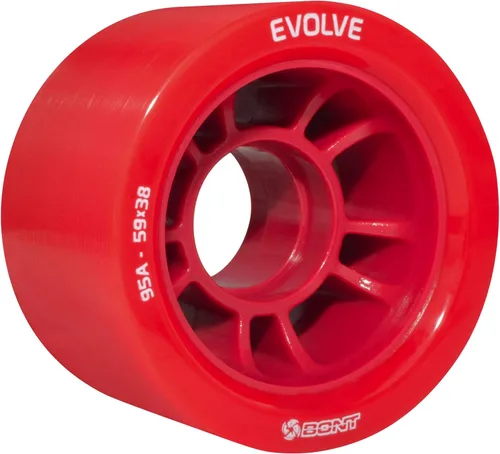 Miniatura 4 de Bont Skates - Evolve Roller Derby Skate Wheel - Indoor Roller Skate Wheels - Rollerskate Wheels Azul 88A - Paquete de 4