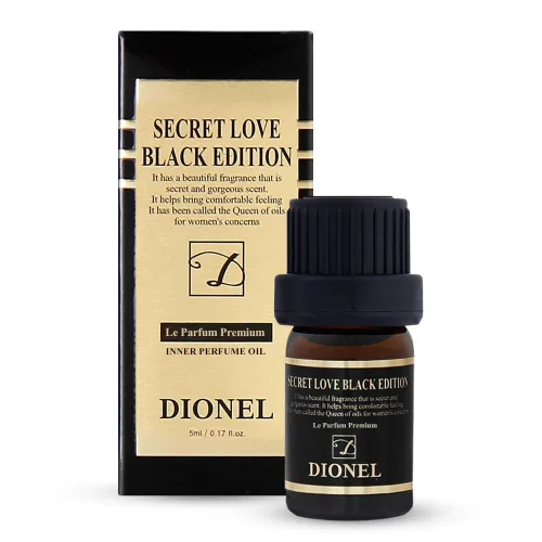 Dionel Secret Love Black Edition - Aceite de fragancia interior para ropa interior para mujer, aroma floral romántico femenino de larga duración,