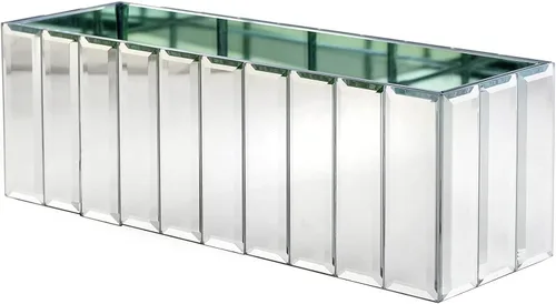 Miniatura 8 de Serene Spaces Living Jarrón de espejo oblongo, juego de 6, 12 pulgadas de largo x 4 pulgadas de ancho x 4 pulgadas de alto, vidrio de lujo