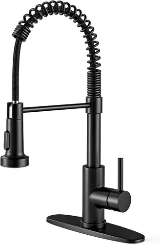 Miniatura 13 de Grifo de cocina sin contacto con rociador extraíble, luz LED, grifo de fregadero de cocina de una sola manija, sensor de movimiento, manos libres, A