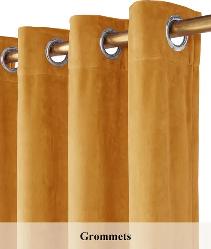 Miniatura 167 de StangH Cortinas de Terciopelo Verde Esmeralda de 96 Pulgadas - Cortinas Opacas de Terciopelo de Lujo Súper Suaves, Elegante Cobertura de Ventana
