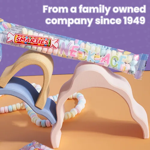 Miniatura 6 de Smarties Collar de caramelo – Caramelo a granel envuelto individualmente – Sin gluten y vegano, sabor a fruta, caramelo duro en cuerda elástica