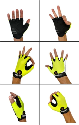 Miniatura 2 de Guantes de ciclismo de verano de alta visibilidad, altamente reflectantes y fluorescentes