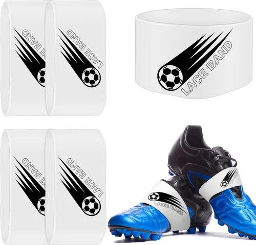 Miniatura 16 de Patelai 4 piezas de cubierta de cordón para tacos de fútbol, banda de zapato de fútbol, cubierta de zapato de fútbol, bandas de taco de fútbol