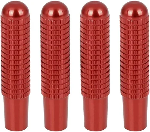 X AUTOHAUX 4 piezas de aleación de aluminio atornillados reemplazar pomos de cerradura de puerta rojo para Mercedes-Benz C E S GLC GLE clase W205
