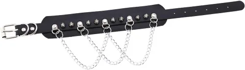 Miniatura 4 de Gargantilla de piel con forma de corazón gótico, Punk, Rock. Gargantilla y collares