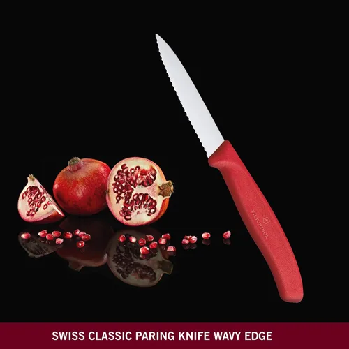 Miniatura 5 de Victorinox VIC-6.7631 Swiss Classic Paring 3¼"" Hoja de punta de lanza dentada 5/8" de ancho en el mango Rojo", multicolor, m