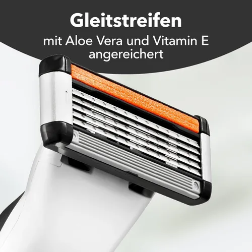 Miniatura 8 de BIC Hybrid 5 Flex - Maquinilla de afeitar recargable para hombre, 1 mango pesado y 10 repuestos de titanio Nano-Tech de 5 cuchillas con cuchilla