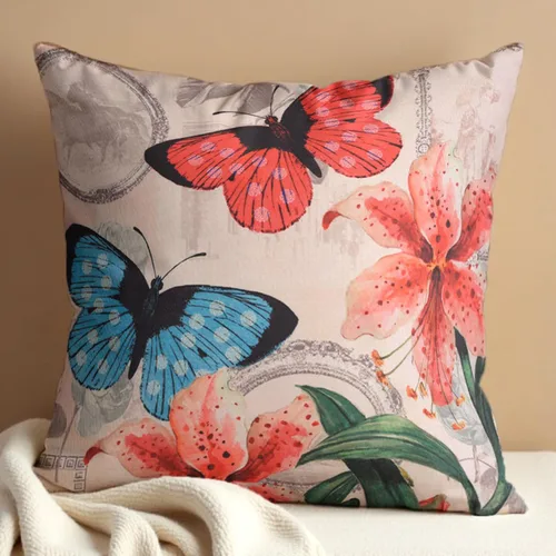Miniatura 55 de Decozen Fundas de almohada decorativas con estampado de pájaros con diseño floral para decoración del hogar, sala de estar y dormitorio, funda