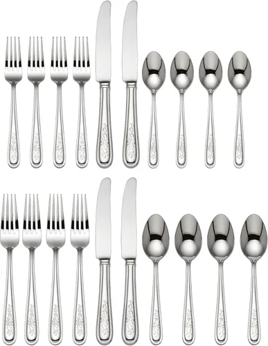 Miniatura 5 de Lenox Opal Innocence - Juego de cubiertos de 5 piezas, color plateado