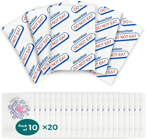 Miniatura 8 de 200 paquetes de absorbentes de oxígeno de grado alimenticio de 200 CC para almacenamiento de alimentos a largo plazo con indicador de oxígeno