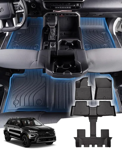 Miniatura 9 de Sunsdrew Alfombrillas TPE para todo tipo de clima, ajuste personalizado para Subaru Crosstrek 2018-2023/Impreza 2017-2023, negro, juego de 4 piezas