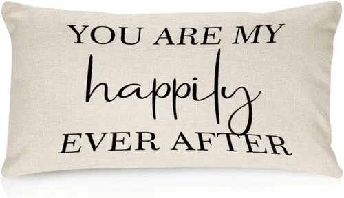 Miniatura 6 de Better When We are Together - Fundas de almohada lumbar de 12 x 20 pulgadas con citas divertidas de algodón y lino para sofá, decoración de sala