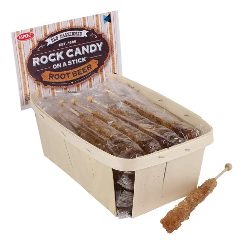 Miniatura 33 de Palitos de caramelo de roca extragrandes: 12 paletas de cereza rosa – envueltas individualmente – Palitos de caramelo de roca de cristal