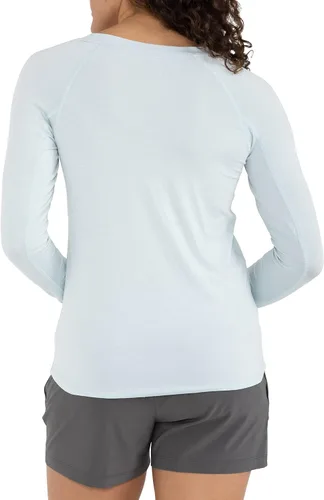 Miniatura 2 de Free Fly Camiseta de manga larga para mujer, protección solar UPF 50+, transpirable, ultrasuave, para mujer