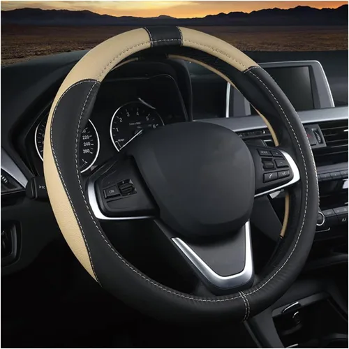 BESULEN Funda para volante de automóvil, protector de volante de cuero suave, fundas universales antideslizantes para volante, agarre cómodo,