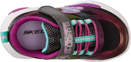 Miniatura 5 de Skechers Tenis unisex Glow-Brites para niños, Arcoiris (Rainbow)
