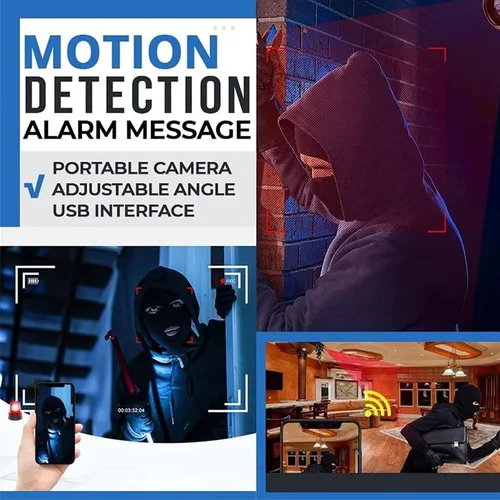Miniatura 5 de GOWENIC Mini cámara 1080P, cámara interior con detección de movimiento función de visión nocturna, para, admite grabación en bucle, inserción