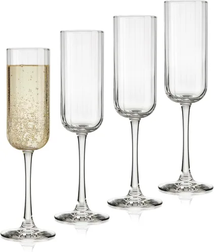 Miniatura 11 de Libbey copa de 8.5 oz. Copa de champagne sin pie, juego de 12 unidades, Claro, Transparente Flauta sin tallo 12