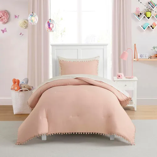 Miniatura 19 de Juego de ropa de cama para niños en una bolsa para niños y niñas, juego de sábanas impresas y edredón, individual, Waterbury Marble Mármol Waterbury