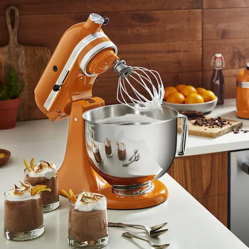Miniatura 6 de Tazón de acero inoxidable compatible con mezclador Kitchenaid 4.5/5QT, tazón de 5 cuartos de galón de acero inoxidable para mezclador Kitchen Aid