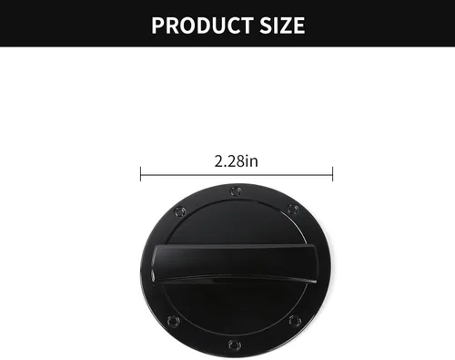 Miniatura 6 de Hoolcar Tapa de gasolina para puerta de llenado de gasolina para Chevrolet Camaro 2017-2022, color negro