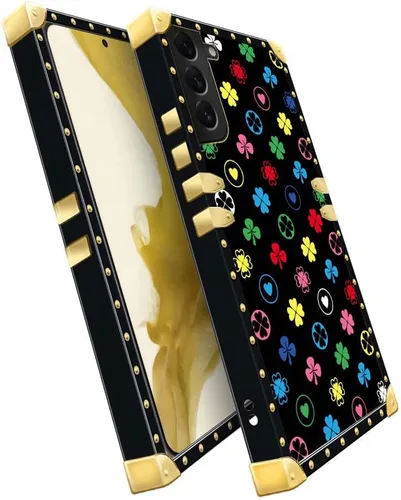 Miniatura 5 de Funda compatible con Samsung Galaxy S22, TPU suave de lujo y parte trasera de policarbonato duro para niñas y mujeres, a prueba de golpes, para Amor