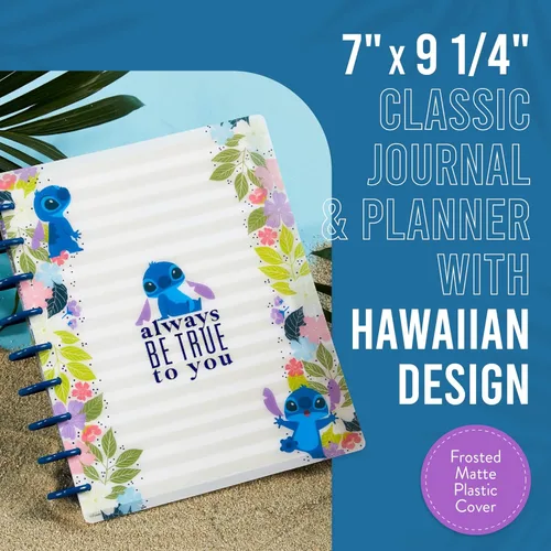 Miniatura 3 de Happy Planner - Agenda Disney Aloha Stitch, planificador de cuaderno Lilo and Stitch para la escuela y el trabajo, sin fechas, diario y mensual
