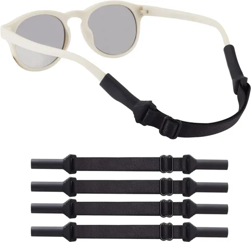 Miniatura 13 de lvvfit Correas ajustables para lentes de bebé (5-8 pulgadas), correas ajustables para lentes de sol deportivas, para niños y niñas, de 0 a 3 años