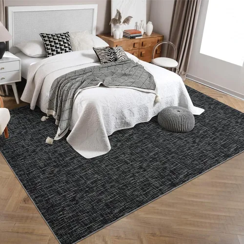 Miniatura 16 de RUGSREAL - Tapete pequeño de 2x3 con base de goma, resistente a las manchas, moderno, color liso, contemporáneo lavable, para la entrada, sala
