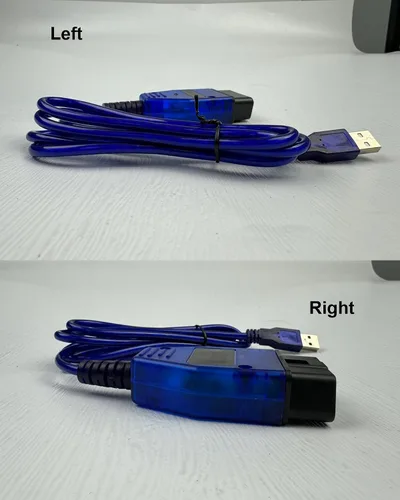 Miniatura 4 de OBDII - Cable de diagnóstico para escáner VW Audi Skoda Seat Volkswagen, compatible con VAG-COM KKL 409.1, cable de programación de coche de 16