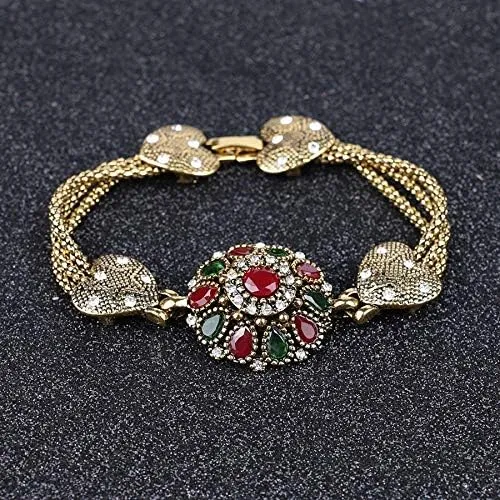 Miniatura 4 de egztika Turquía Joyería Bohemia Pulseras de Bangle de Color Oro para Mujer