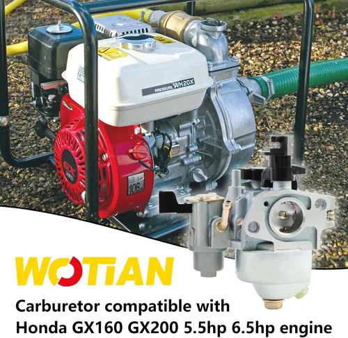 Miniatura 2 de Carburador GX160 Compatible con Honda GX120 GX200 Carburador 5.5HP 6.5HP 7HP Motor Harbor Freight Predator 212cc 16100-ZH8-W61