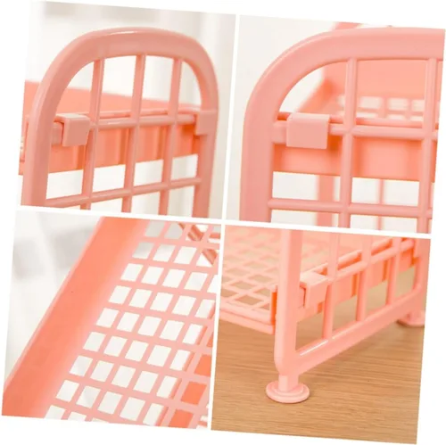 Miniatura 2 de COLLBATH Estante de almacenamiento de plástico para baño, organizador de encimera para cocina y sala de estar, diseño de fácil instalación, estante