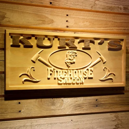 Miniatura 47 de ADVPRO wpa0053 - Letrero personalizado con nombre grabado en 3D de madera para el hogar, bar, cerveza, decoración del hogar, placas de casa de lago