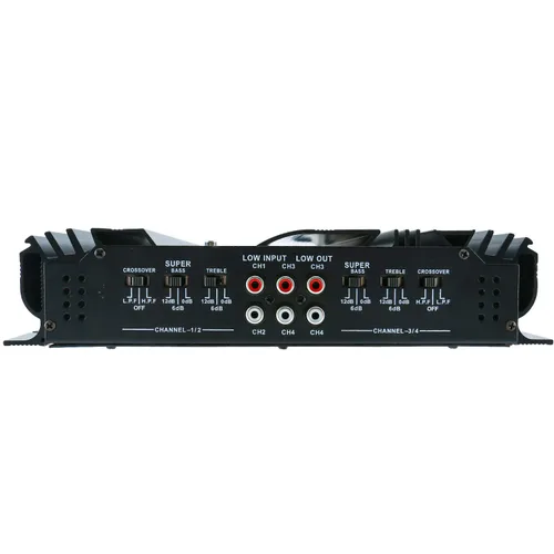 Miniatura 5 de YaeCCC Amplificador de alta potencia de 4 canales - Amplificador estéreo delgado de 4 canales de audio estéreo para automóvil Amplificador 4Ohm