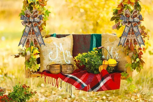 Miniatura 5 de Hying 2 rollos de cintas de gnomos de otoño para lazos de corona, cinta de borde con alambre de Acción de Gracias, cintas de arpillera natural