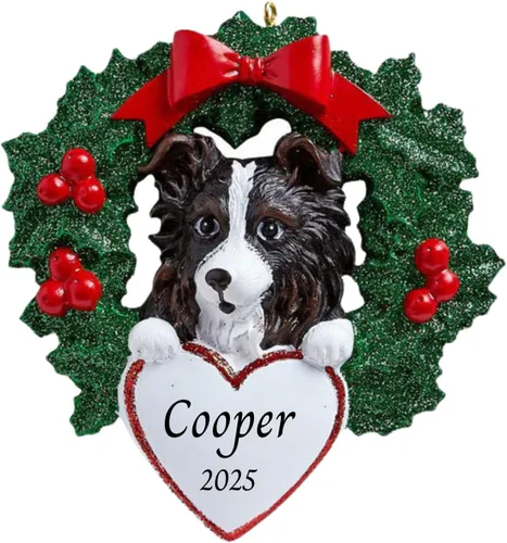 Miniatura 6 de Adornos personalizados para árbol de Navidad 2025 para mascotas, Chihuahua con corona, recuerdo para los amantes de los perros de los cachorros