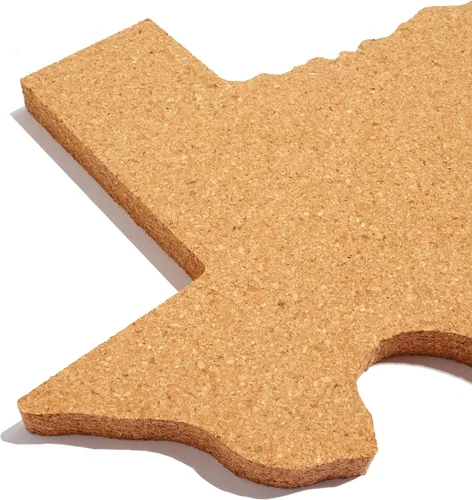 Miniatura 2 de Sostenedor de olla de corcho en forma de Texas Salvamanteles – 9 pulgadas Hot Pad Regalo