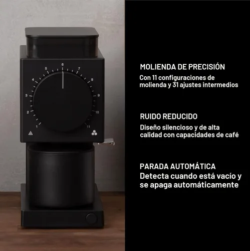 Miniatura 2 de Fellow Molinillo Gen 2 Ode Brew - Rebaba, Molinillo Eléctrico de Granos de Café con 31 Ajustes para Goteo, Prensa Francesa y Preparación en Frío