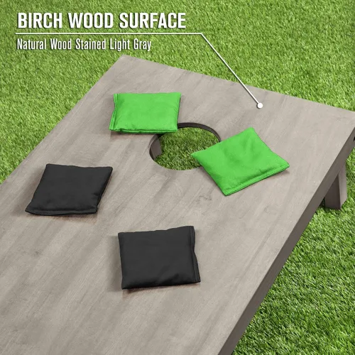 Miniatura 5 de GoSports Juego de tablas de cornhole de madera de tamaño reglamentario de 4 x 2 pies, incluye funda de transporte y bolsas de frijoles