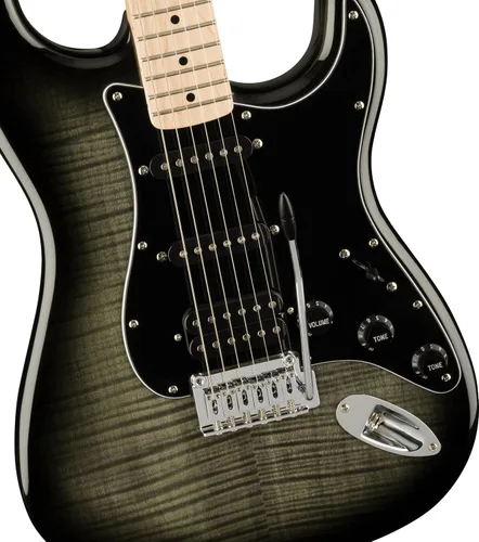 Miniatura 5 de Guitarra eléctrica Squier Affinity Series Stratocaster FMT, color Black Burst, diapasón de maple
