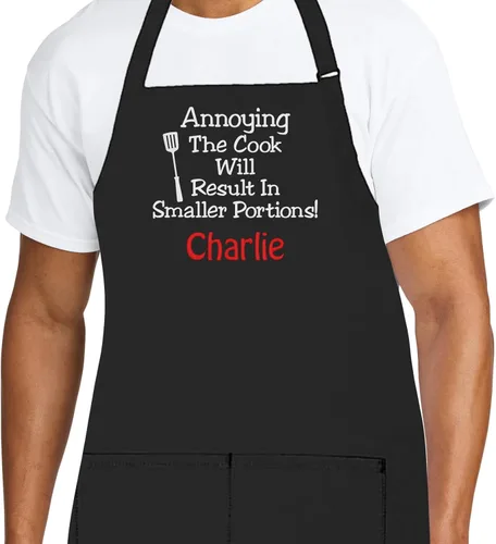 Miniatura 29 de Delantal de chef personalizado para hombres, diseño bordado personalizado, cocina profesional, barbacoa, parrilla, para papá, decorado en Estados