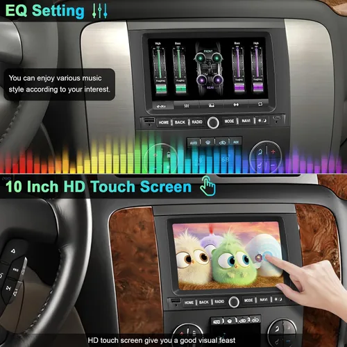 Miniatura 7 de Radio de coche 4G+64G Android 13 para Chevy Silverado GMC Sierra Buick Enclave Yukon, estéreo de coche con pantalla táctil IPS de 7" incorporada