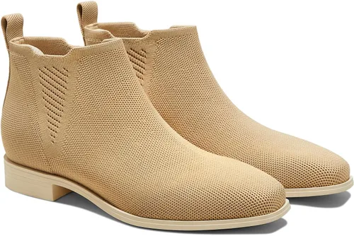 Miniatura 8 de VIVAIA Ryan - Botas Chelsea sin cordones para mujer, botas de tobillo con punta cuadrada, repelentes al agua, cómodas botas de tacón bajo para uso