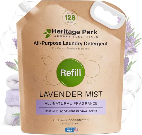 Miniatura 17 de Heritage Park - Detergente de lujo para ropa Detergente para ropa natural y enzimático probado por dermatólogos, a base de plantas, respetuoso
