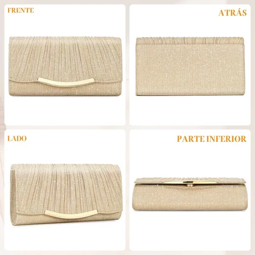 Miniatura 6 de UBAYMAX - Bolsos de noche, clutch, carteras para mujer, damas, niñas, bolsos cruzados, bolsa de hombro, para boda, graduación, fiesta, compromiso