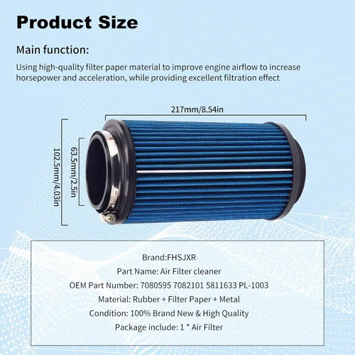 Miniatura 3 de 7080595 Filtro de aire 7082101 para Polaris Sportsman 335 400 500 550 570 600 700 800 850 XP Magnum 325 Scrambler Ranger Trail Boss blazer Worker
